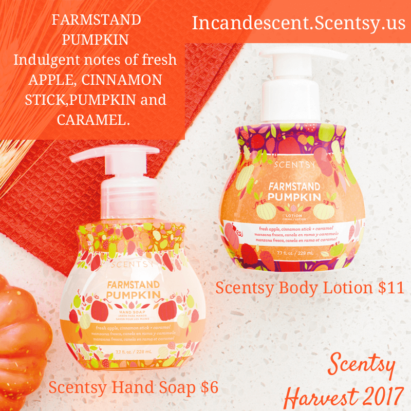 New! FARMSTAND PUMPKIN SCENTSY HAND SOAP Shop Scentsy Incandescent