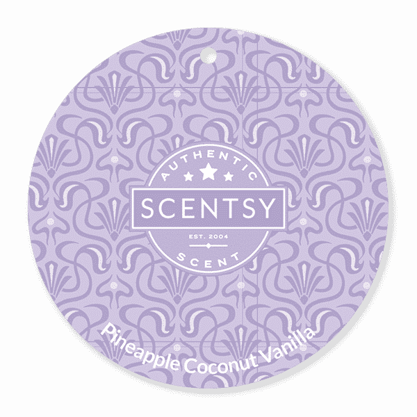 PINEAPPLE COCONUT VANILLA NO. 9 SCENTSY SCENT CIRCLE