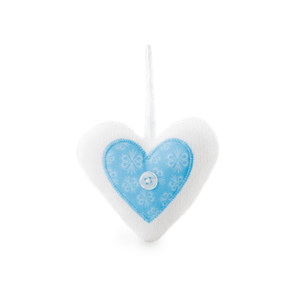 SCENTSY ESKIMO KISS FABRIC HEART ORNAMENT INCANDESCENT.SCENTSY.US