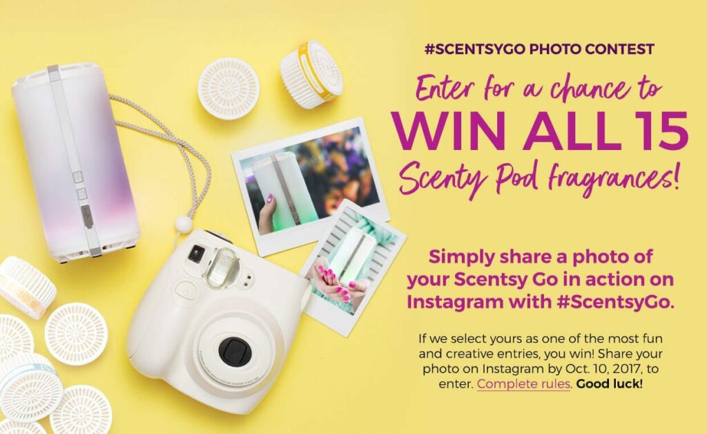 SCENTSY GO #SCENTSYGO PHOTO CONTEST