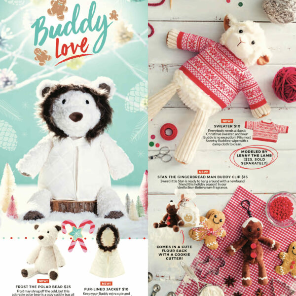 SCENTSY ESKIMO KISS HEART FABRIC SCENTSY ORNAMENT