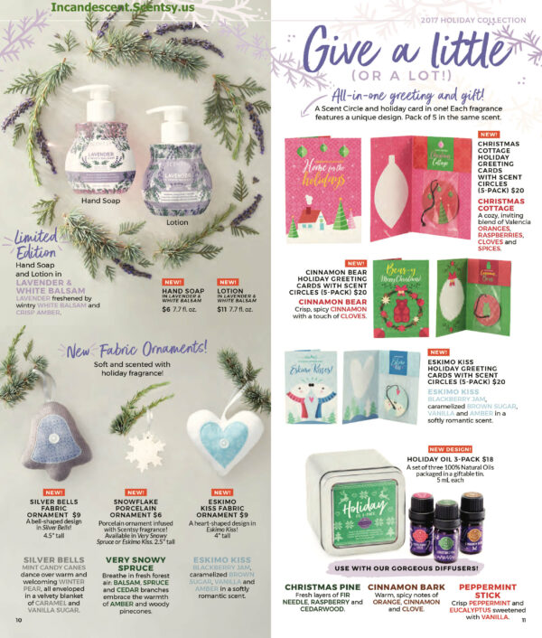 SCENTSY ESKIMO KISS HEART FABRIC SCENTSY ORNAMENT