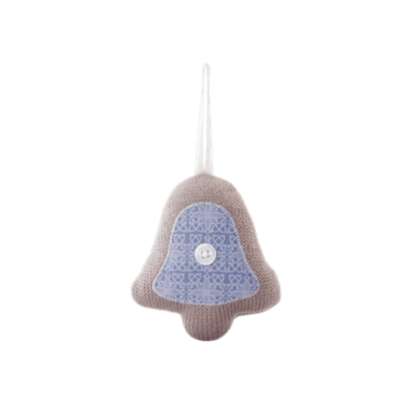 SCENTSY SILVER BELLS FABRIC BELL ORNAMENT