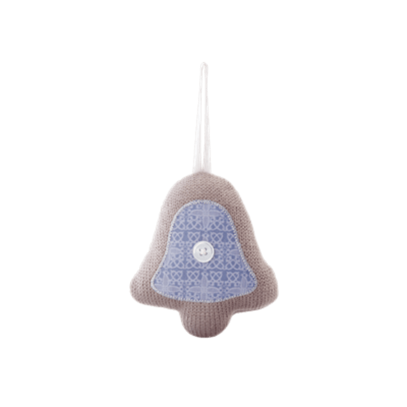 SCENTSY SILVER BELLS FABRIC BELL ORNAMENT