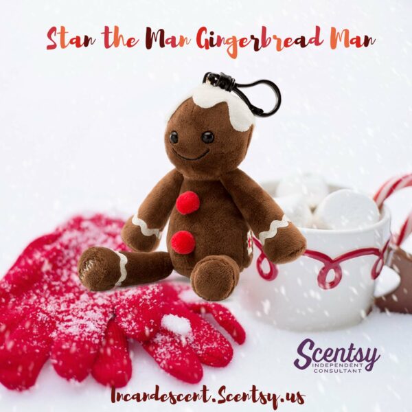 SCENTSY STAN THE MAN GINGERBREAD BUDDY CLIP + VANILLA BEAN BUTTERCREAM