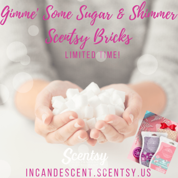 SUGAR AND SHIMMER SCENTSY BRICK BUNDLE