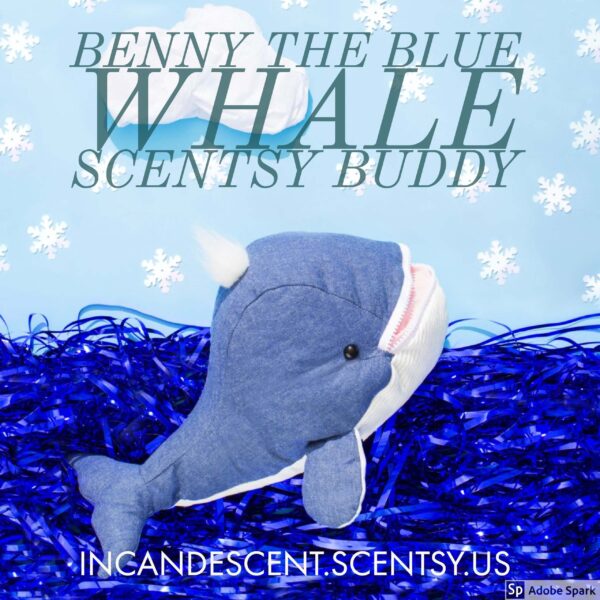 BENNY THE BLUE WHALE SCENTSY BUDDY