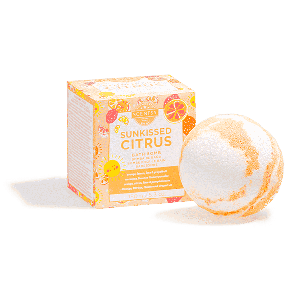 SUNKISSED CITRUS SCENTSY BATH BOMB