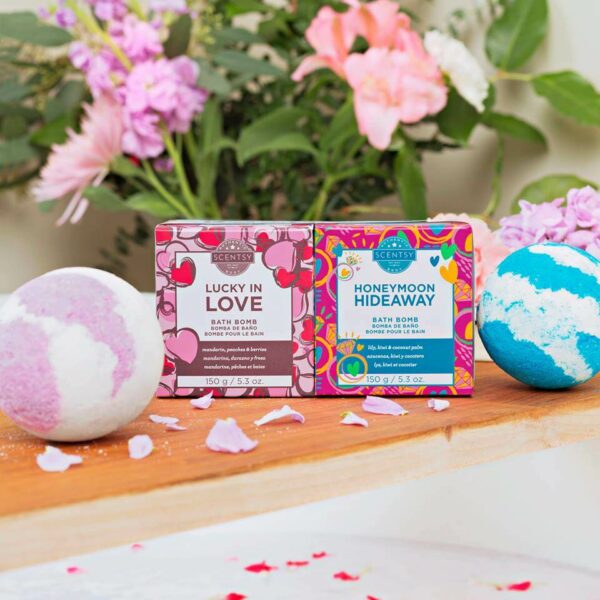 SCENTSY VALENTINE'S BATH BOMB BUNDLE - LUCKY IN LOVE & HONEYMOON HIDEAWAY