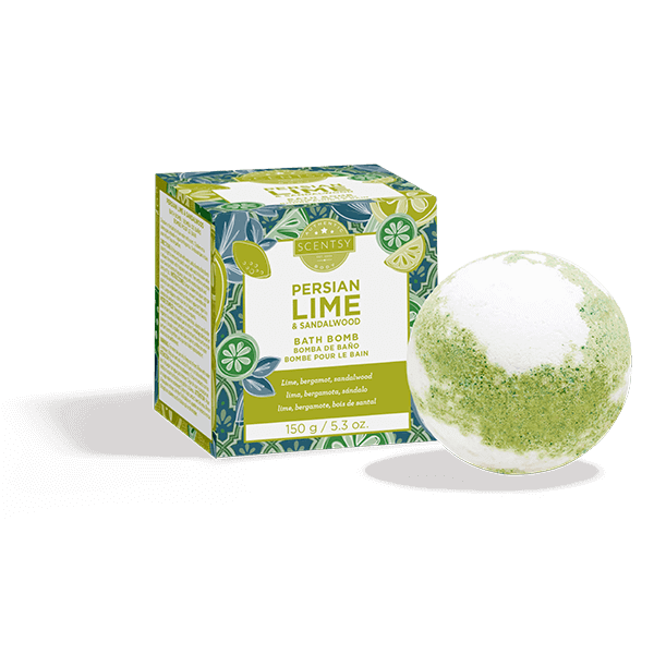 PERSIAN LIME & SANDALWOOD SCENTSY BATH BOMB