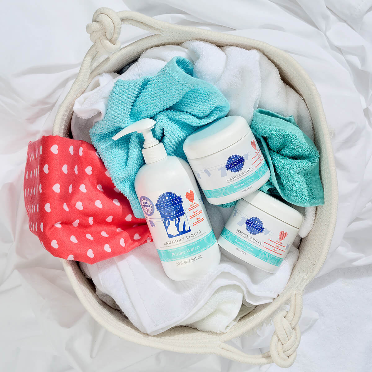 PRISTINE WATERS SCENTSY LAUNDRY WASH FOR THE HEART BUNDLE  - HABITAT FOR HUMANITY