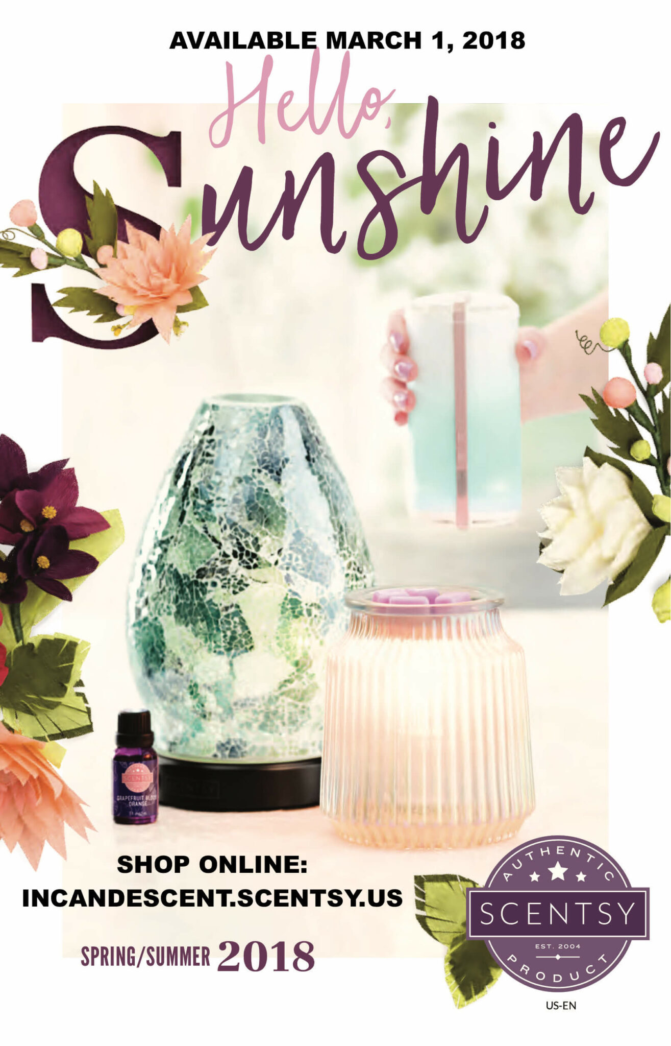 SCENTSY DISCONTINUED ITEMS SPRING 2018 Incandescent.Scentsy.us