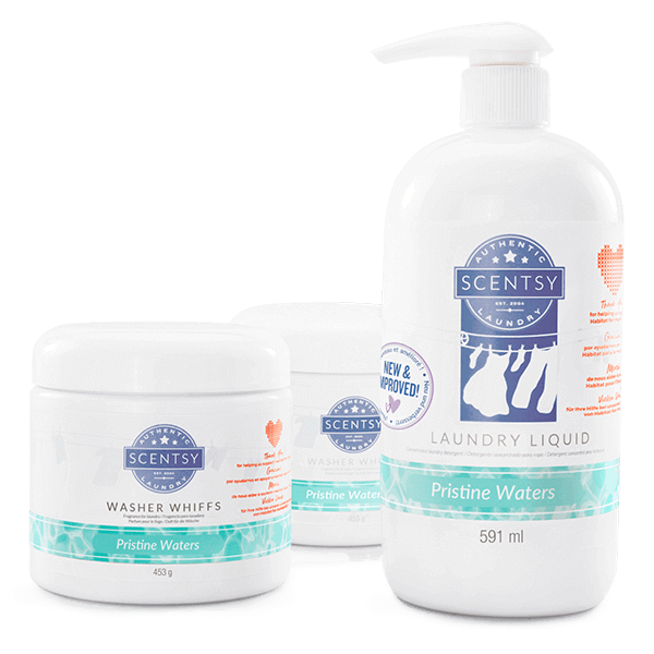 PRISTINE WATERS SCENTSY LAUNDRY WASH FOR THE HEART BUNDLE  - HABITAT FOR HUMANITY