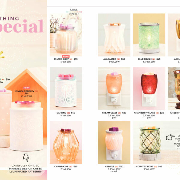 FLUTED GRAY SCENTSY WARMER