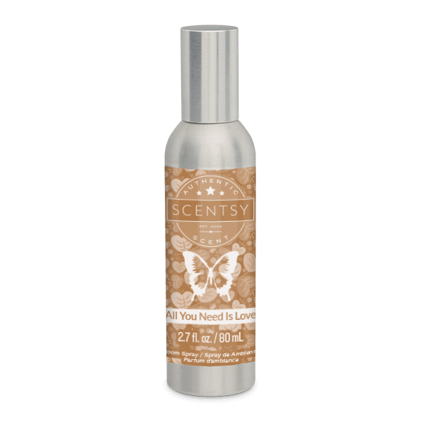 ALL YOU NEED IS LOVE SCENTSY ROOM SPRAY