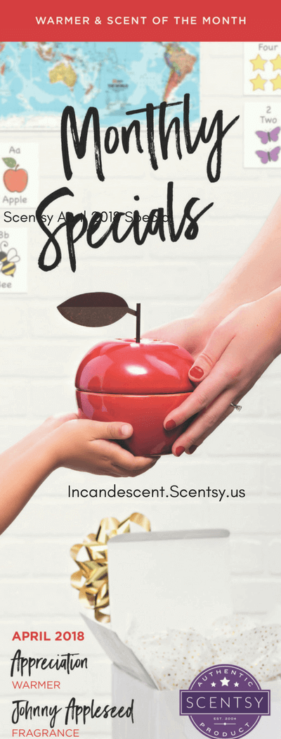Scentsy Appreciation Warmer April 2018 Warmer Of The Month (1) APPRECIATION APPLE SCENTSY WARMER