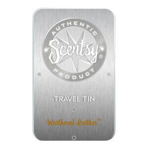 Weathered Leather Scentsy Travel Tins