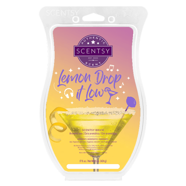 LEMON DROP IT LOW SCENTSY BRICK