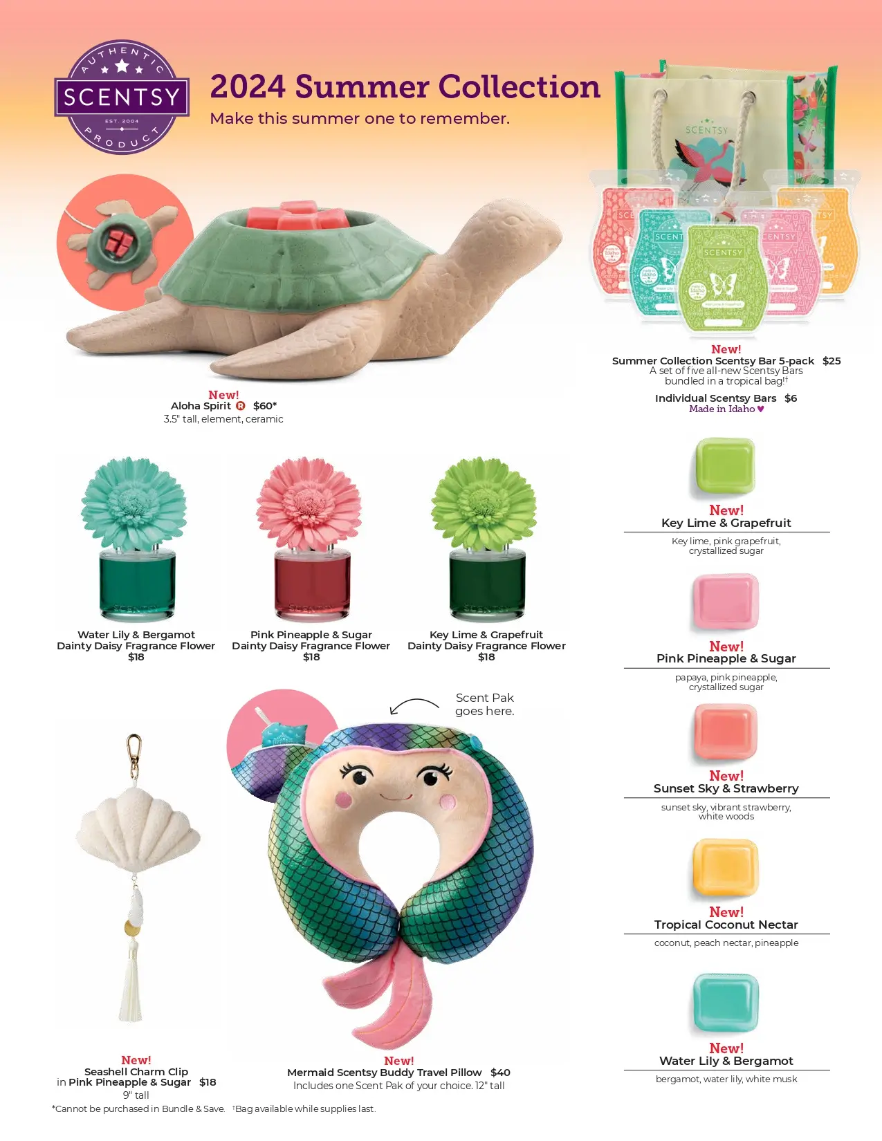 Scentsy 2024 Summer Collection