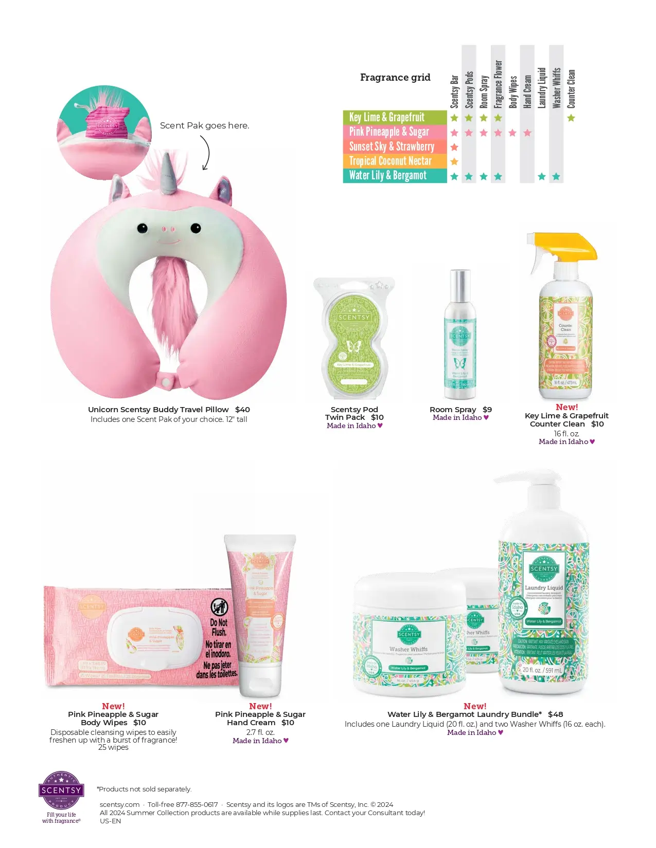 Scentsy 2024 Summer Collection