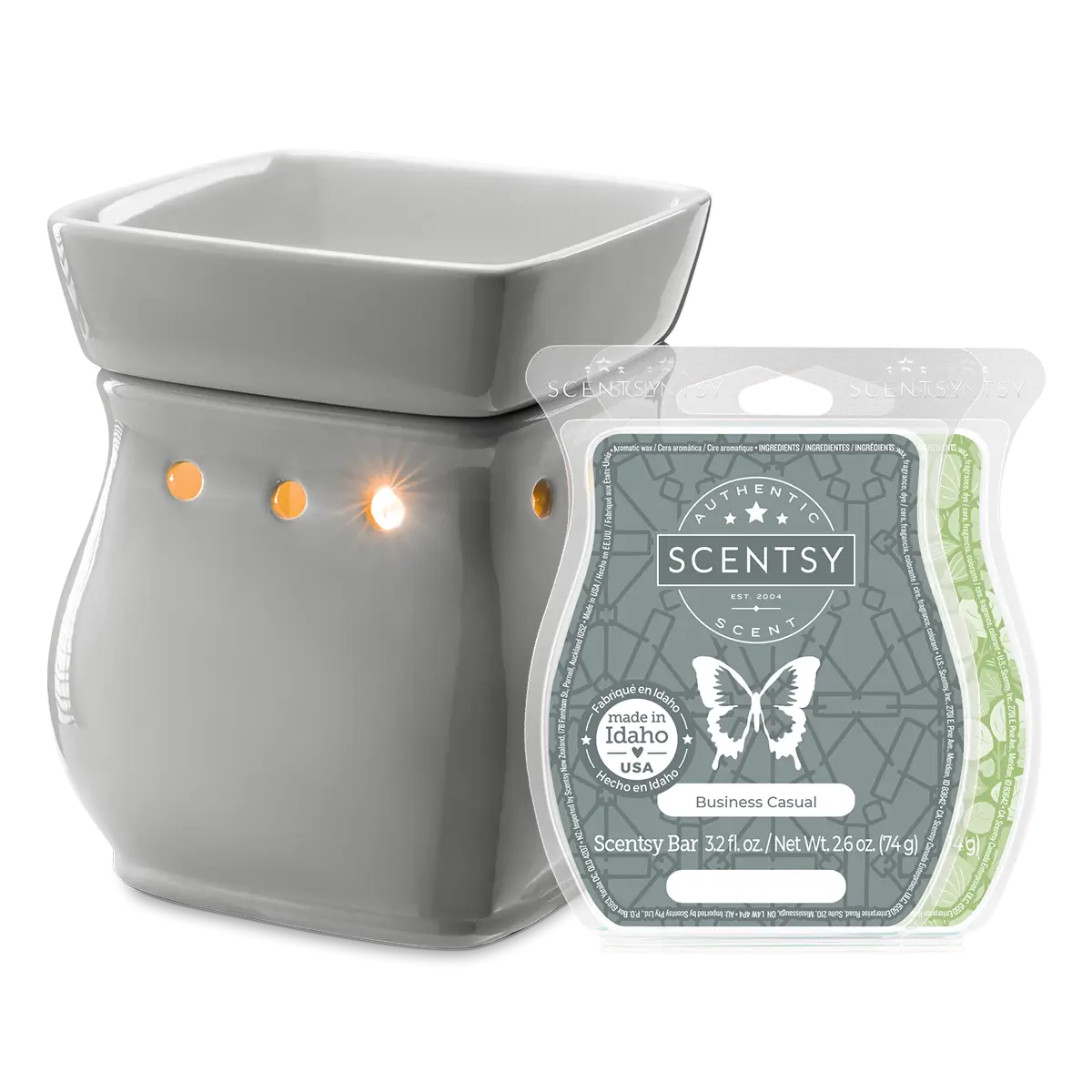2026-Fathersday-Classiccurve-Gray-Warmer-2Bar-Bundle-Iso-Pws-R1 Classic Curve Gloss Gray Scentsy Warmer Bundle | Father's Day 2026