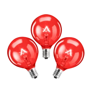 25 Watt Scentsy Light Bulbs Red - 3 Pack