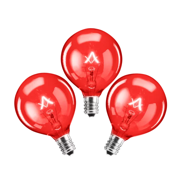 25 Watt Scentsy Light Bulbs Red - 3 Pack