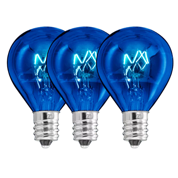 20 Watt Scentsy Light Bulbs Blue - 3 Pack