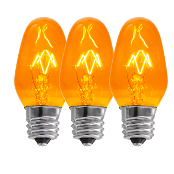 15 Watt Scentsy Light Bulbs Orange - 3 Pack