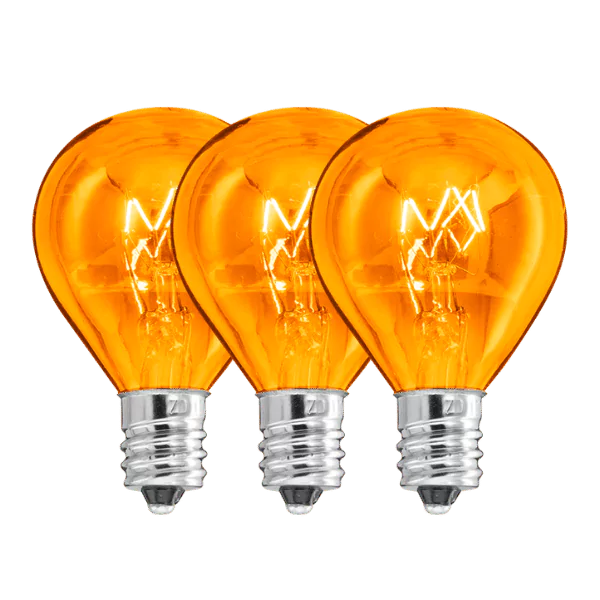 20 Watt Scentsy Light Bulbs Orange - 3 Pack