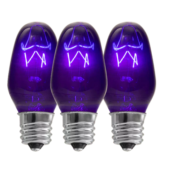 15 Watt Scentsy Light Bulbs Purple - 3 Pack