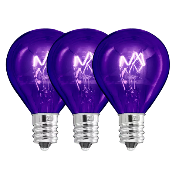 20 Watt Scentsy Light Bulbs Purple - 3 Pack