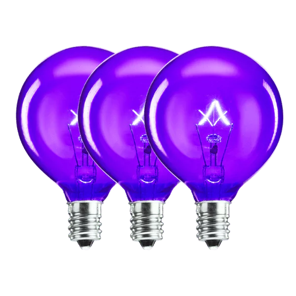 25 Watt Scentsy Light Bulbs Purple - 3 Pack