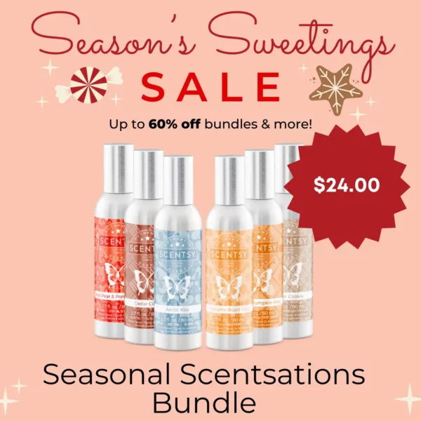 Seasonal Scentsations Scentsy Room Spray Bundle | Season's Sweetings Sale