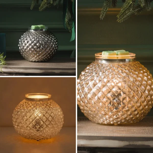 Victorian Glow Silver Scentsy Warmer