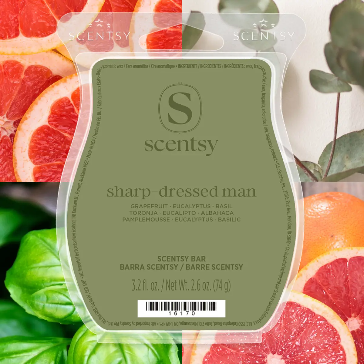 6 (20) Sharp Dressed Man Scentsy Wax Bar - June 2026 BBMB