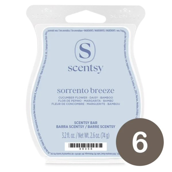6 bar bundles (13) Sorrento Breeze Scentsy 6 Wax Bar Bundle - Americana Special