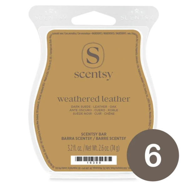 6 Bar Bundles (8) Weathered Leather 6 Scentsy Wax Bar Bundle