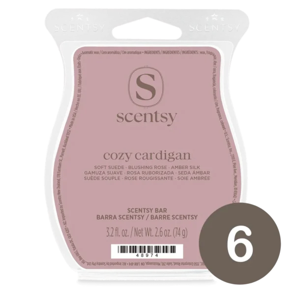 Cozy Cardigan 6 Scentsy Wax Bar Bundle