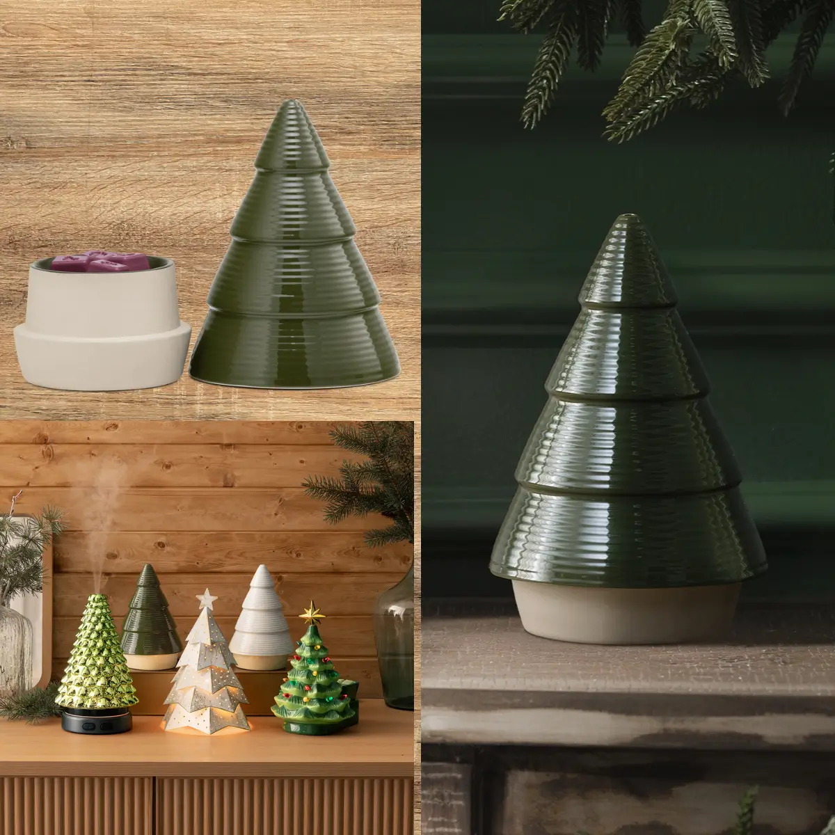 Nordic Pine Green Scentsy Warmer | Christmas Tree
