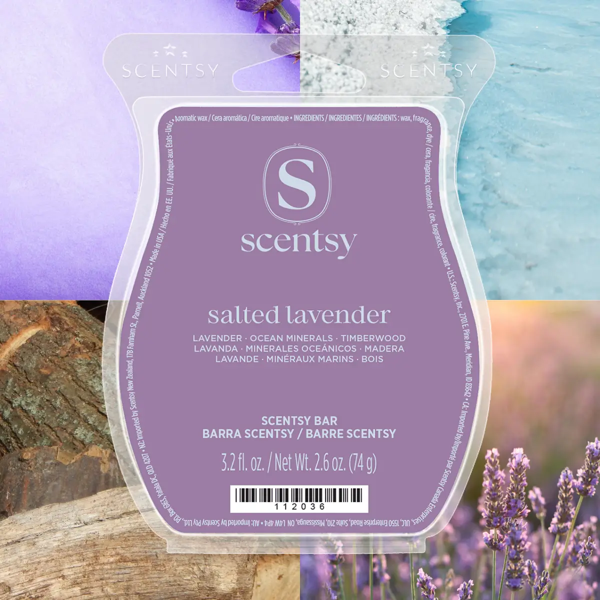 8 (9) Salted Lavender Scentsy Wax Bar - May 2026 BBMB
