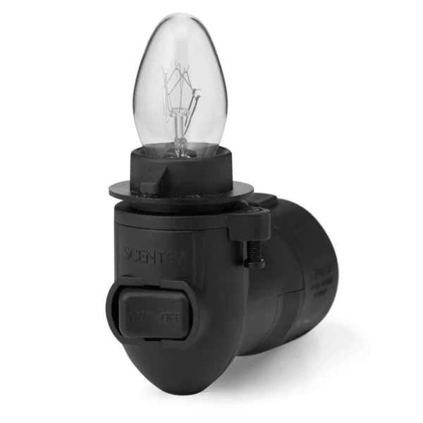 Scentsy Black Ceramic 15W Nightlight Mini Warmer Plug in Base