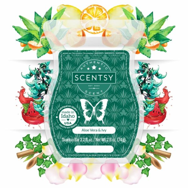 ALOE VERA AND IVY DESCRIPTION SCENTSY BAR