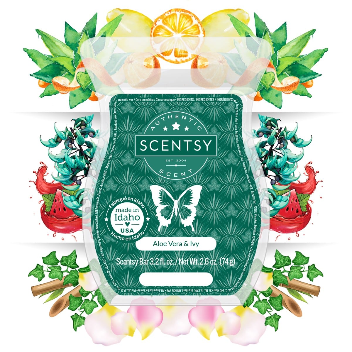 ALOE VERA AND IVY DESCRIPTION SCENTSY BAR