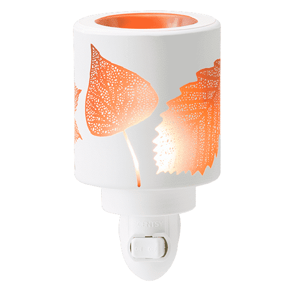 AMBER LEAVES SCENTSY NIGHTLIGHT MINI WARMER