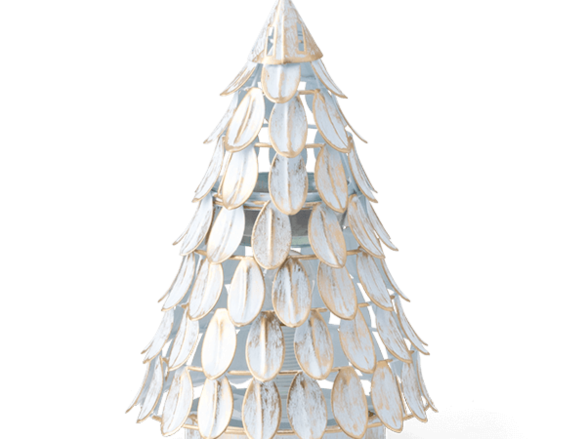 Scentsy Christmas Difuser 2022 All Aglow Medium White Christmas Tree Scentsy Warmer | Incandescent.scentsy .Us