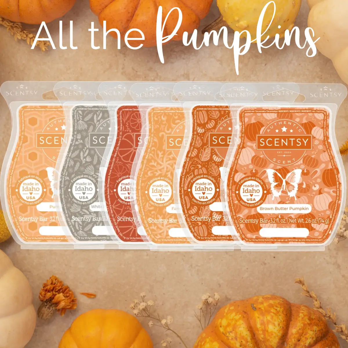 All the Pumpkins Scentsy Bar Bundle