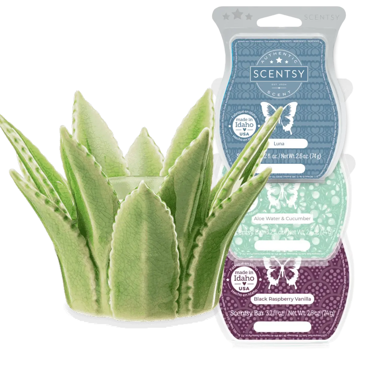 Aloe Vera Scentsy Warmer Bundle
