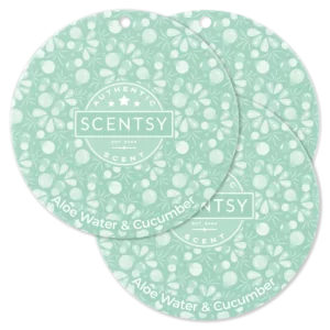 Aloe Water & Cucumber Scentsy Scent Circle 3 Pack Bundle