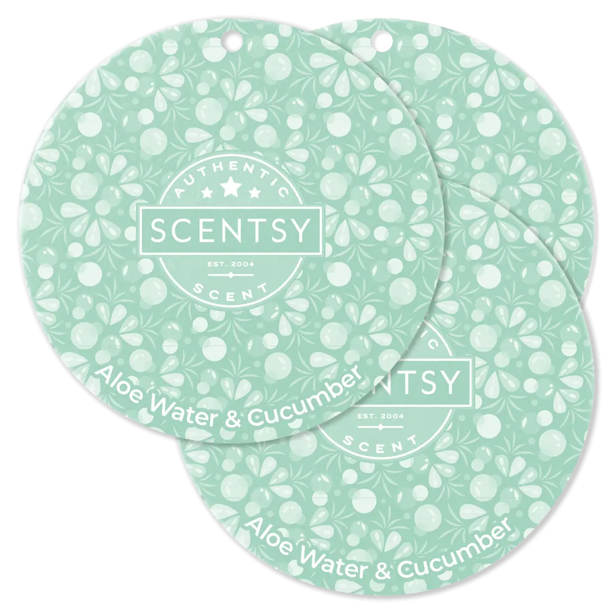 Aloe Water & Cucumber Scentsy Scent Circle 3 Pack Bundle